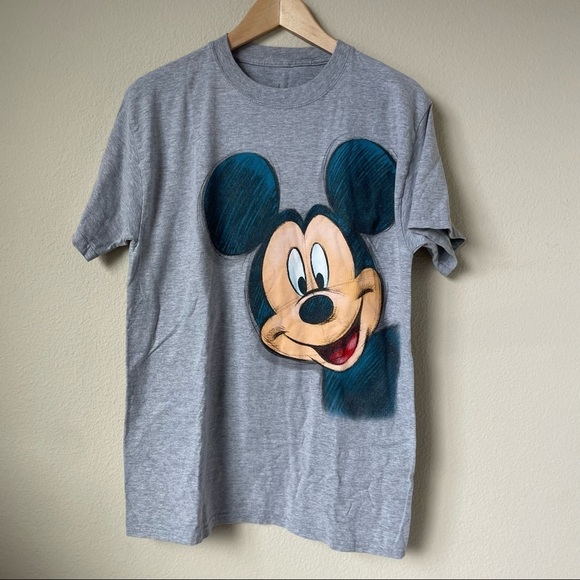 Disney Mickey Medium Gray Shirt - Picture 1 of 3